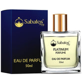 Sabates Platinum Eau De Parfum 50ml 1.6 Fl.oz. | Long Lasting , Intense , Oriental Fragrance For Unisex